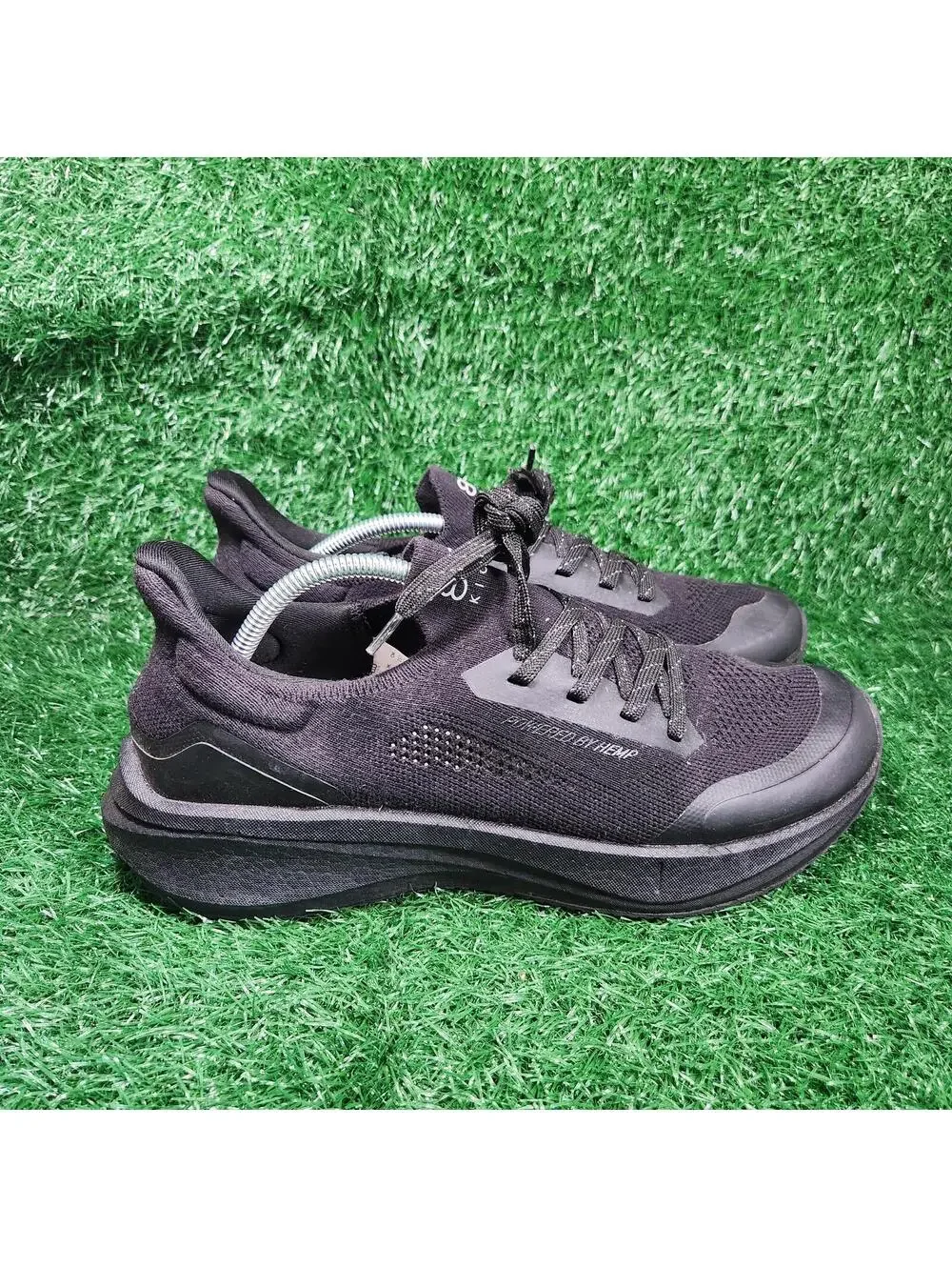8000 Kicks the Hemp Runners Men's Sneakers Shoes Triple Black Size 12 Mens